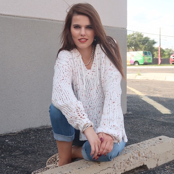 White Confetti Hoodie White Confetti Hoodie